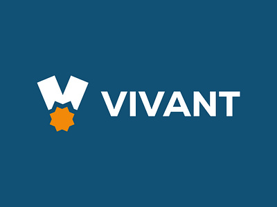 VIVANT Logo Concept Design branding corporate design corporate identity insurance logo logo logodesign medall logo v logo v logo design