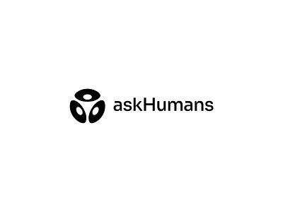 Ask Humans ai branding graphic design identity logo logo design mark negative space symbol visual identity