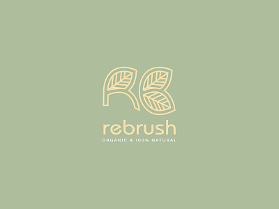 Rebrush brandidentity branding design eco friendly graphic design green illustration logo toothbrush vector