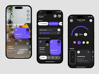 House Control App smarthome ui uiuxdesign ux websitedesign