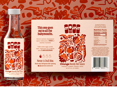 Hot sauce labels for SoSS animation bottles branding graphic design hot sauce illustration label design logo motion graphics packaging typography visual identity