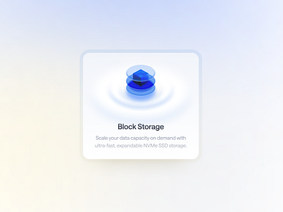 Icon design for Cloud Platform💨 block storage blue blue icon cloud cube icon icon design illustration service icon ui