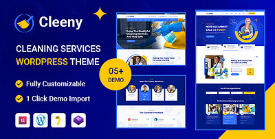 Cleeny – Cleaning Services & Repair Company WordPress Theme washing