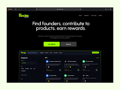 Rede Waitlist Landing Page figma landingpage nft uidesign waitlist web3