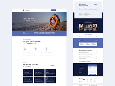 Balio - Modern Insurance Broking Website | Clean UI/UX Design branding broking clean layout corporate design design financial service graphic design insurance landing page layout mockup modern webdesign photoshop professional design responsive design template ui ux website wordpress design