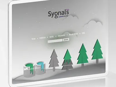 Signals (welcome screen) branding engine graphicdesign graphicdesigner search ui