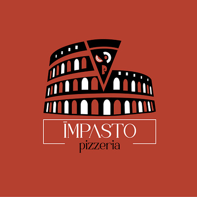 Impasto brandidentity branding design graphic design illustration logo packaging pizza red rome typography vector