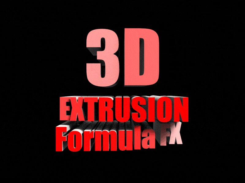 3D extruded text with Moglyph FormulaFX 3d after effects animation design extrusion motion script text tool