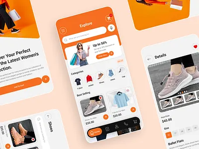 E-Commerce Mobile App - Fashion app app design e commerce website e shop ecommerce ecommerce website design fashion mobile mobile app mobile app design mobile design mobile ui online shop shop shopify shopping cart startup ui ux web