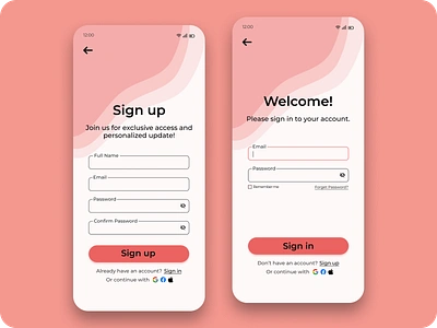 Minimalist Sign-Up Page Design 📲 100daysuichallenge appdesign dribbble formdesign minimalisticdesign mobileappdesign mobileui moderndesign onbording signinpage signup page signupform ui uidesign userexperiance userinterface ux uxui