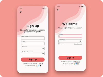 Minimalist Sign-Up Page Design 📲 100daysuichallenge appdesign dribbble formdesign minimalisticdesign mobileappdesign mobileui moderndesign onbording signinpage signup page signupform ui uidesign userexperiance userinterface ux uxui