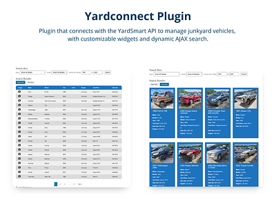 Plugin Yardconnect css js php plugin website plugin wordpress plugin