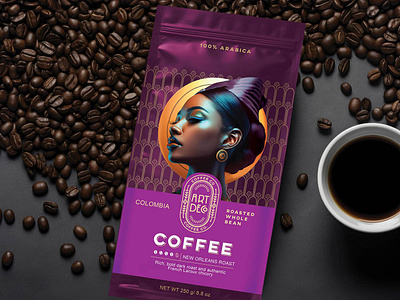 coffee packaging concept branding design food packaging graphic design illustration packaging design