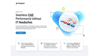 Software library | Designair branding cad dashboard no code software ui ux