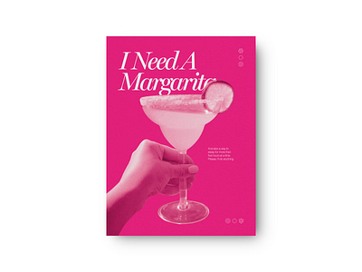 Poster Design | I Need A Margarita poster design print design print layout