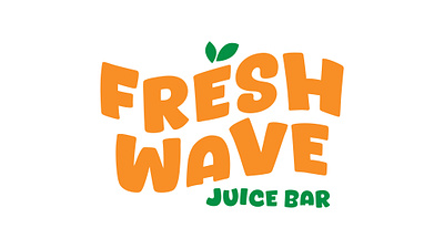 FRESHWAVE JUICE BAR | LOGO DESIGN beverage branding clean design design fresh graphic design juice logo minimalist organic young