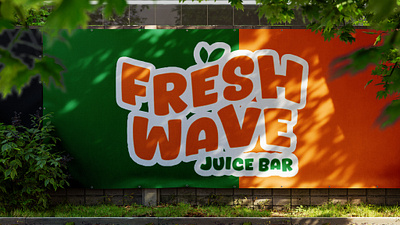 FRESHWAVE JUICE BAR | LOGO DESIGN beverage branding clean design design fresh graphic design juice logo minimalist organic young