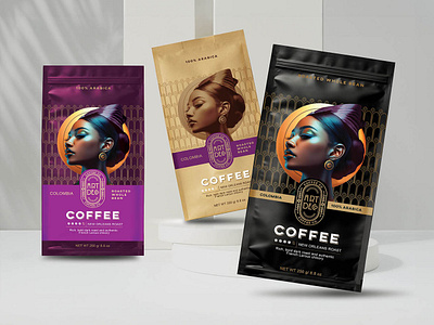 coffee packaging concept branding design food packaging graphic design illustration packaging design