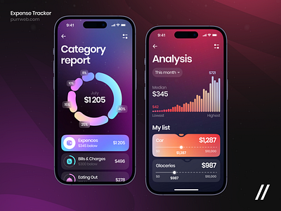 Financial Mobile iOS App Design Concept analytics android app app design concept app design template app interface app screen design dashboard design finance finance app fintech interface ios mobile mobile app mobile ui product design ui ux