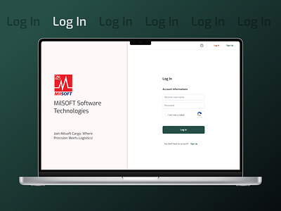 Log in page for cargo logistic application. design graphic design inspiration log in process ui design webb