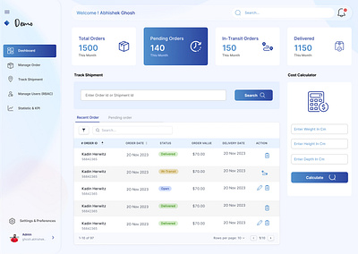 Logistic Admin Panel branding figma graphic design ui ux website