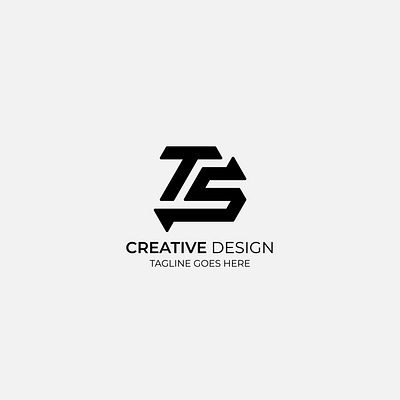 TS Letter Logo Design creative logo graphic letter lettermark logo minimal logo minimalist post ts ts logo