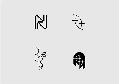 Few Logo Experiments branding branding 2024 creative logo design creative logos design graphic design illustration logo logo inspiration logo monogram logo trends 2024 minimal logo simple logo design typography