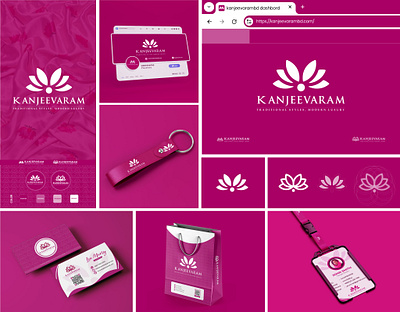 Kanjeevaram logo design skincare logo