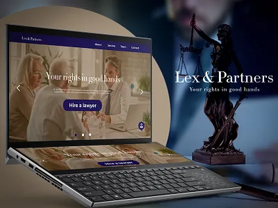 Lex & Partners | UX/UI Design branding graphic design logo ui ux