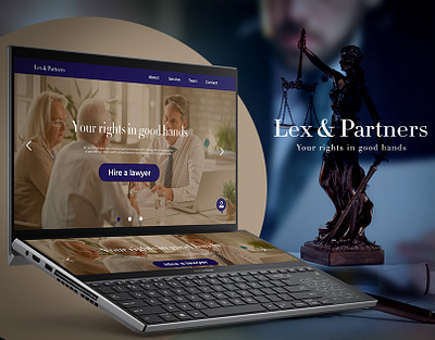 Lex & Partners | UX/UI Design branding graphic design logo ui ux