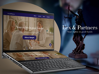 Lex & Partners | UX/UI Design branding graphic design logo ui ux