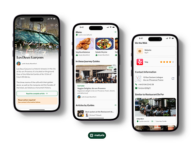 Pastoral – Restaurant Guide – Mobile App app business culinary design directory mobile app pescatarian restaurant startup ui ux vegan vegetarian