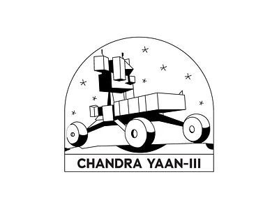 Chandra Yaan 3 Logo design graphic design illustration logo ty typography vector