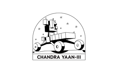 Chandra Yaan 3 Logo design graphic design illustration logo ty typography vector