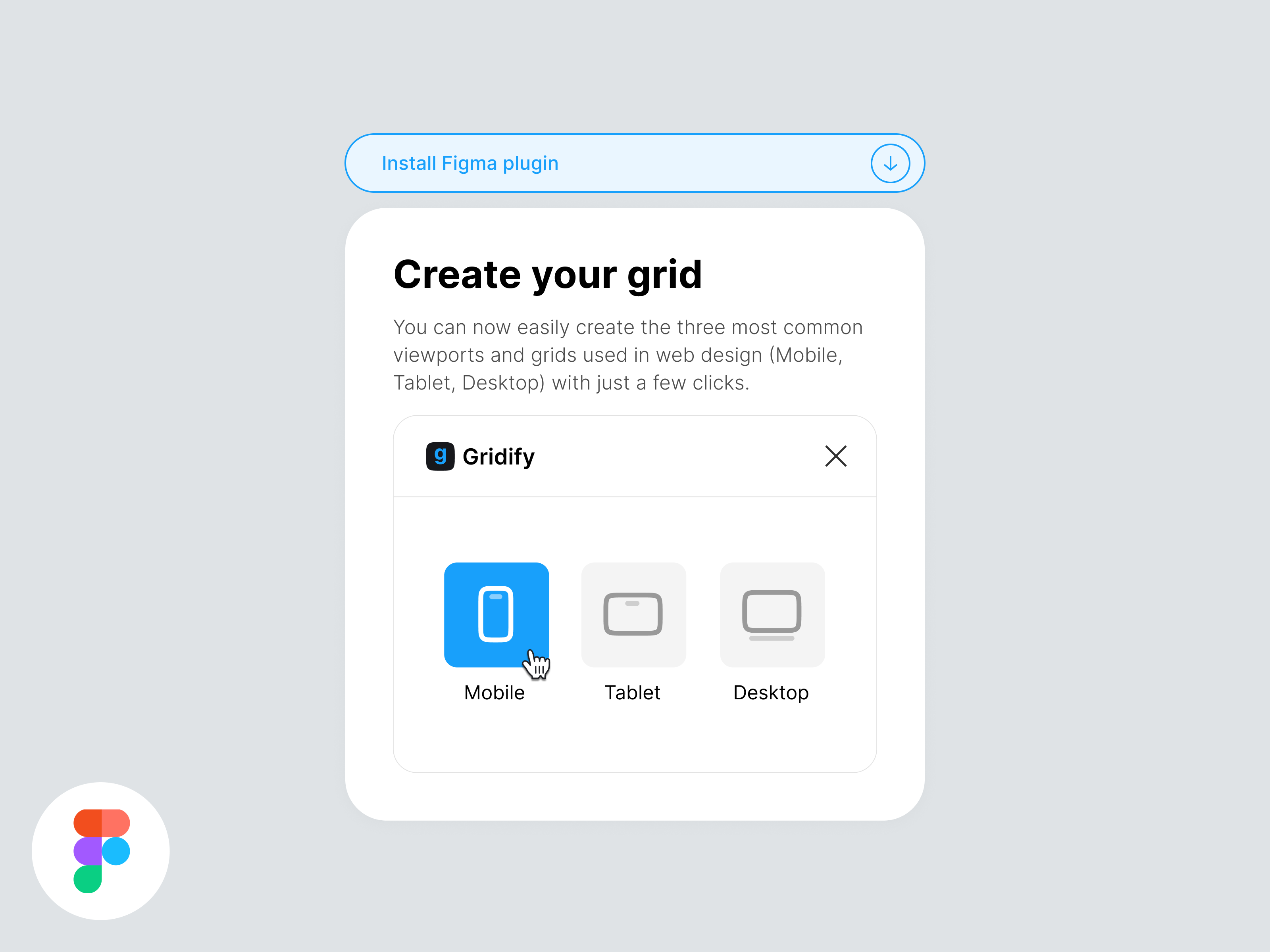 Gridify - Figma Plugin figma frame grid mobile plugin responsive ui design viewport web design