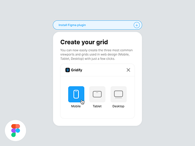 Gridify - Figma Plugin figma frame grid mobile plugin responsive ui design viewport web design