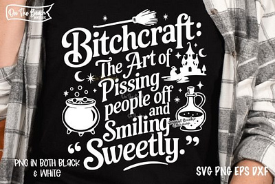 Bitchcraft SVG Funny Witch Halloween SVG 3d animation app branding design graphic design illustration logo motion graphics typography ui ux vector