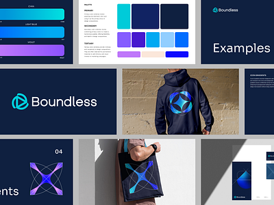 Tech Brand Identity brand branding cyan design freelancer geometric gradient graphic design icon identity it logo mark purple security shapes software tech vector visual