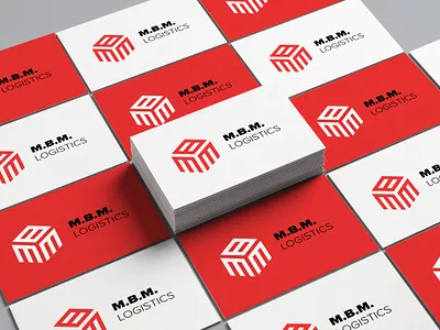 MBM LOGISTICS LOGO brand logo branding flat logo logistic logo logo minimal logo