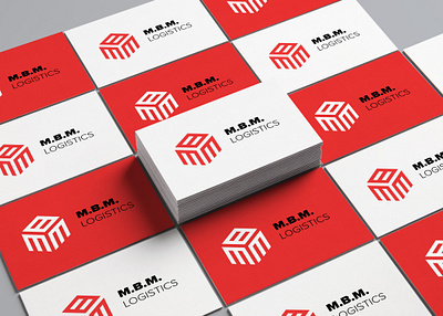 MBM LOGISTICS LOGO brand logo branding flat logo logistic logo logo minimal logo