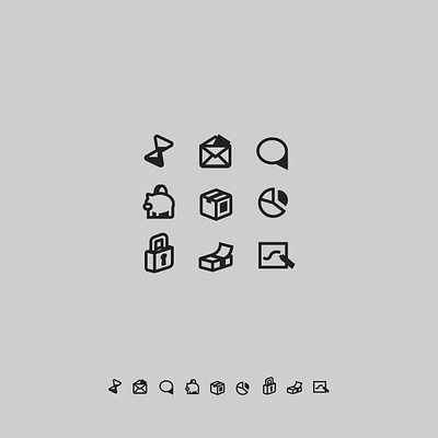 Icon Set #1 awesome branding design graphic design icon icon set icons logo minimalist ui vector