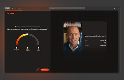 Pepper: Spicing Up Your Interview Skills with AI 🌶️💼 app branding colors design illustration logo onboarding product design sidebar ui ux