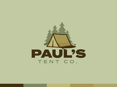 Paul's Tent Co. - Brand Experimentation branding church church design design graphic design illustration logo logos vector