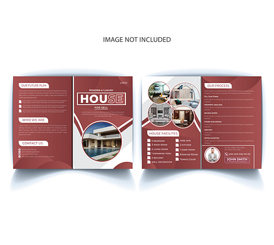 Modern Real Estate Bifold Brochure Design Template a4 brochure bifold bifold brochure branding brochure brochure design brochure template business house house sale marketing modern brochure print promotion property property sale real estate real estate brochure relator