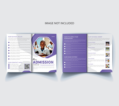 Professional Admission Bifold Brochure Design a4 brochure admission admission brochure back to school bifold bifold brochure brochure brochure design brochure template business class design kids layout marketing school school brochure student study template