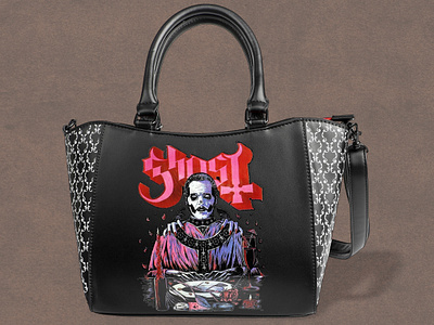 Ghost Handbag band cardinal copia drawing ghost handbag illustration merch papa emeritus the band ghost valentines