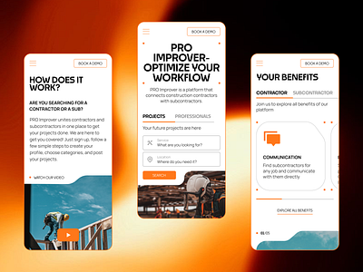 Proimprover | Mobile version app blockchain clean crypto design ecommerce exploration flow interface investement minimalist mobile portfolio product real estate simple store ui web web3