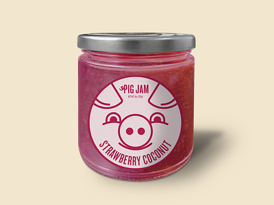 Pig Jam Product Packaging animal badge blueberry branding colorful crest design graphic design illustration label lemon logo mark packaging pig pineapple product packaging strawberry symbol vector