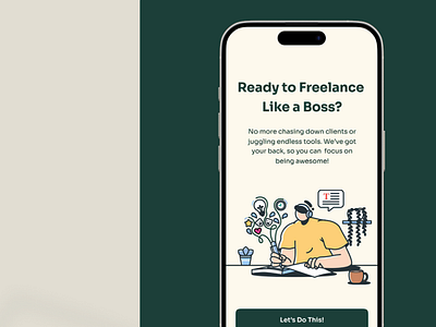 Onboarding Screens for Freelance Collaboration Platform freelance app graphic design ui ux