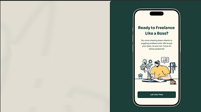 Onboarding Screens for Freelance Collaboration Platform freelance app graphic design ui ux